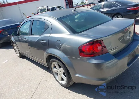 2013 Dodge Avenger Se из США, поврежденный, VIN 1C3CDZAB5DN606770